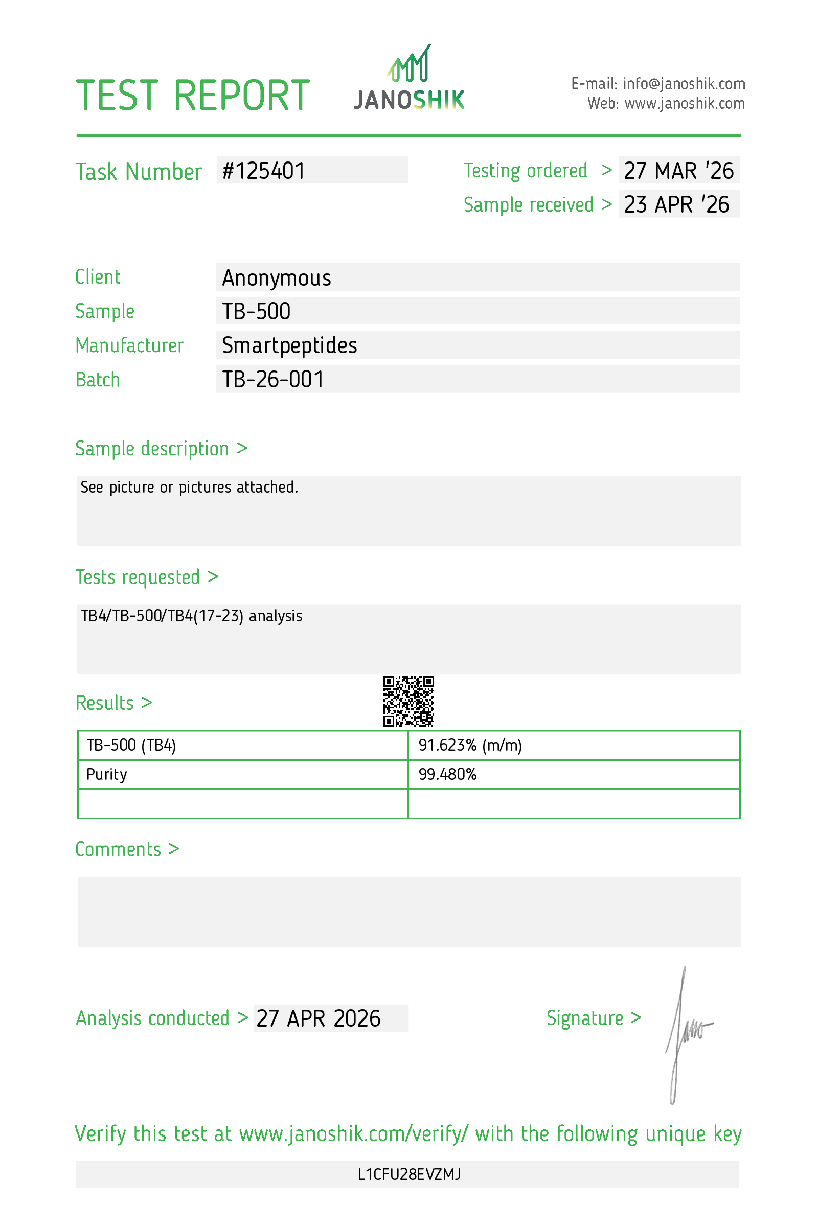 TB-500 Ampulle (25 mg) – Bild 5